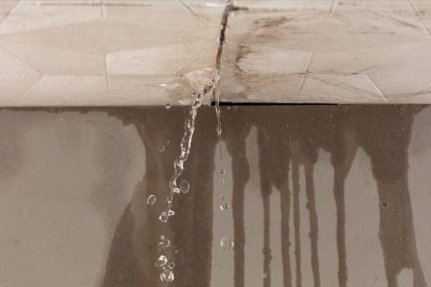 Professional Flood Damage Cleanup technician working in Big Falls, WI
